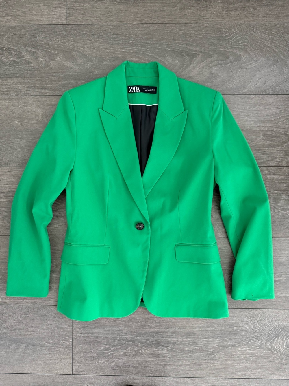Zara blazer jacket green 8 medium